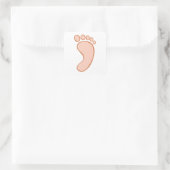 Menschenrechtsockel Quadratischer Aufkleber (Tasche)