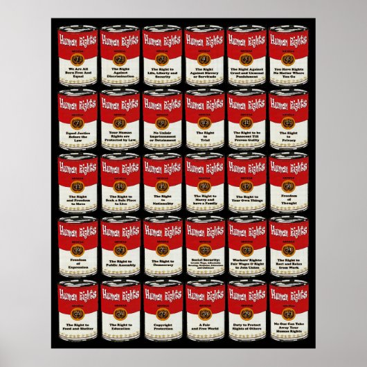 Menschenrechtspenster Poster (Vorne)