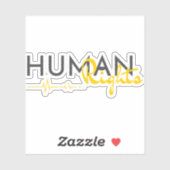 Menschenrechtspflege Aufkleber (Blatt)