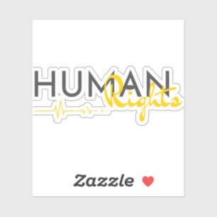 Menschenrechtspflege Aufkleber