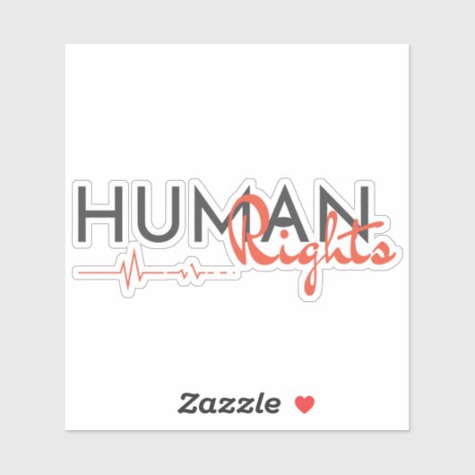 Menschenrechtspflege Aufkleber (Blatt)
