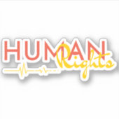 Menschenrechtspflege Aufkleber (Vorderseite)