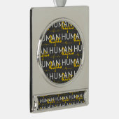 Menschenrechtspflege Banner-Ornament Silber (Rechts)