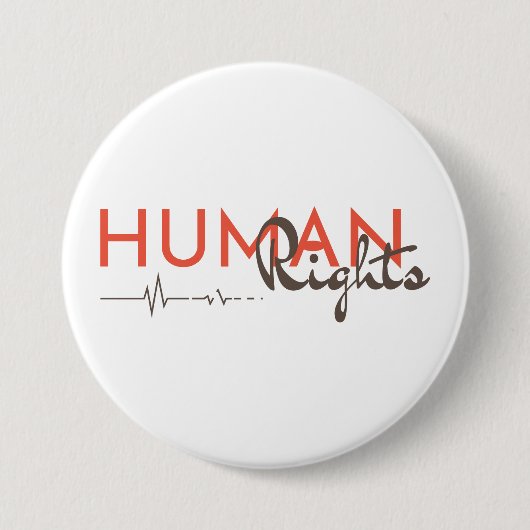 Menschenrechtspflege Button (Vorderseite)