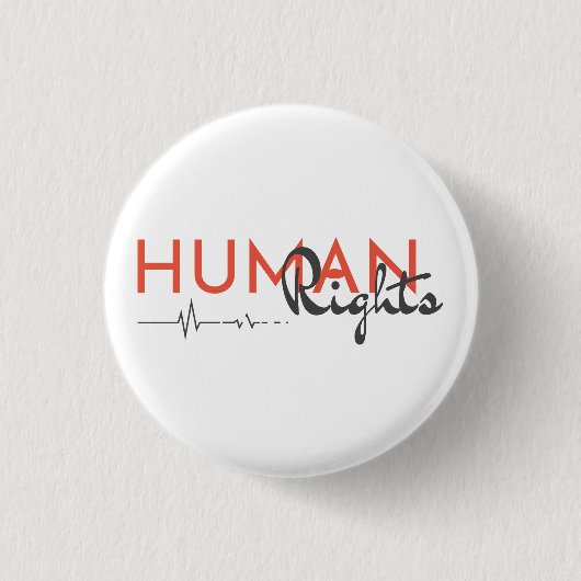 Menschenrechtspflege Button (Vorderseite)
