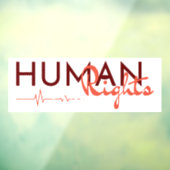 Menschenrechtspflege Fensteraufkleber (Blatt 3)