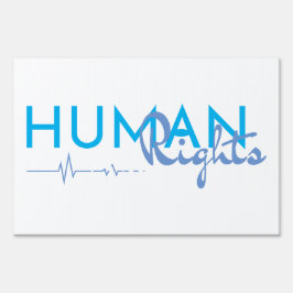 Menschenrechtspflege Gartenschild