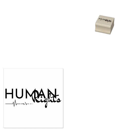 Menschenrechtspflege Gummistempel (Stempel)
