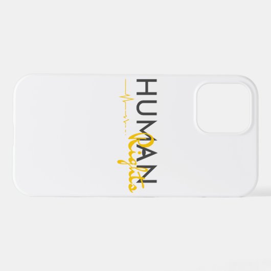 Menschenrechtspflege iPhone Hülle (Rückseite (Horizontal))