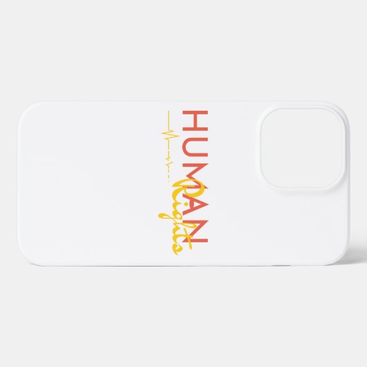 Menschenrechtspflege iPhone Hülle (Rückseite (Horizontal))