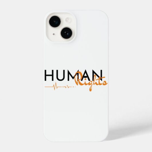 Menschenrechtspflege iPhone Hülle (Rückseite)