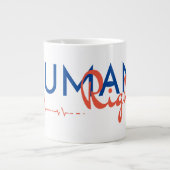 Menschenrechtspflege Jumbo-Tasse (Vorderseite)
