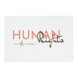 Menschenrechtspflege Laminiertes Tischset