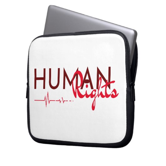 Menschenrechtspflege Laptopschutzhülle (Vorderseite Links)