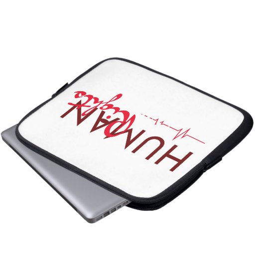 Menschenrechtspflege Laptopschutzhülle (Vorne Knopf)