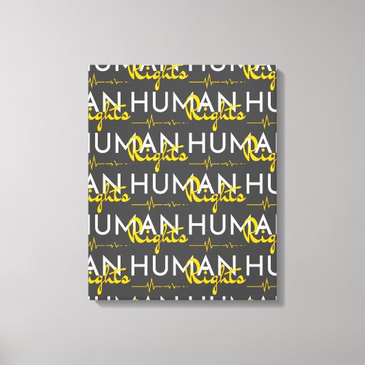 Menschenrechtspflege Leinwanddruck (Vorderseite)