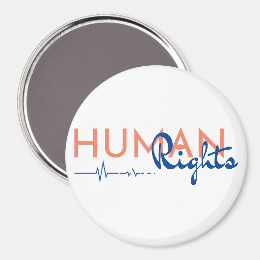 Menschenrechtspflege Magnet (Vorderseite/Rückseite)