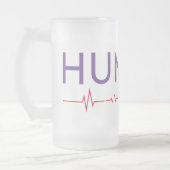 Menschenrechtspflege Mattglas Bierglas (Links)