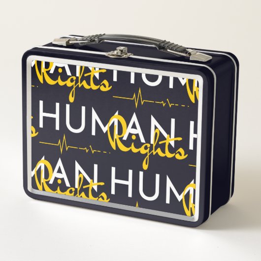 Menschenrechtspflege Metall Brotdose (Vorderseite)