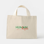 Menschenrechtspflege Mini Stoffbeutel (Rückseite)