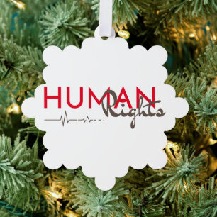 Menschenrechtspflege Ornament Karte