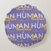 Menschenrechtspflege Rundes Kissen (Rückseite)