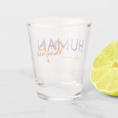 Menschenrechtspflege Schnapsglas (Rückseite)