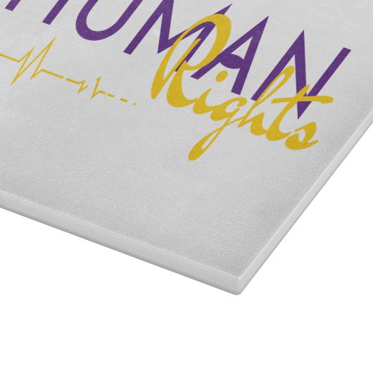 Menschenrechtspflege Schneidebrett (Ecke)