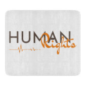 Menschenrechtspflege Schneidebrett (Vorderseite)