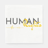 Menschenrechtspflege Serviette (Vorderseite)