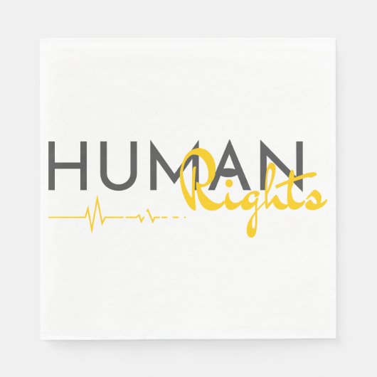 Menschenrechtspflege Serviette (Vorderseite)
