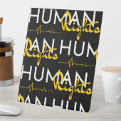 Menschenrechtspflege Sockelschild (In Situ)