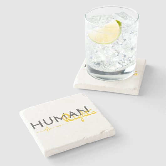 Menschenrechtspflege Steinuntersetzer (Seitenansicht)