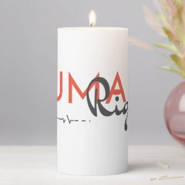 Menschenrechtspflege Stumpenkerze