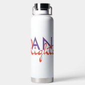 Menschenrechtspflege Trinkflasche (Rückseite)