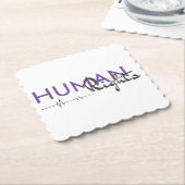 Menschenrechtspflege Untersetzer (angewinkelt)