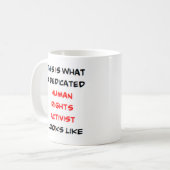 Menschenrechtsverteidiger, engagiert kaffeetasse (Vorderseite Links)