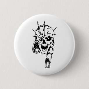 Menschenschädel Button