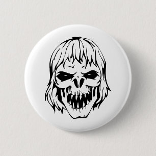 Menschenschädel Button