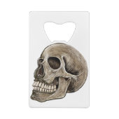 Menschenschädel Geldbeutel Flaschenöffner (Rückseite)