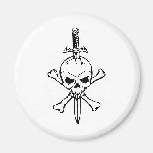 Menschenschädel Magnet (Vorne)