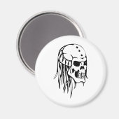 Menschenschädel Magnet (Vorderseite/Rückseite)