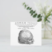 Menschenschädel Postkarte (Stehend Vorderseite)