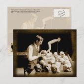 Menschenschädel Postkarte (Vorne/Hinten)