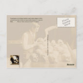 Menschenschädel Postkarte (Rückseite)