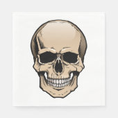 Menschenschädel Serviette (Vorderseite)