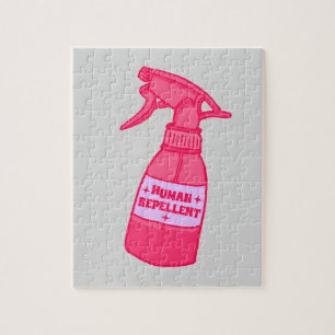 Menschenschutz-Sprayflasche Sassy Humor Puzzle