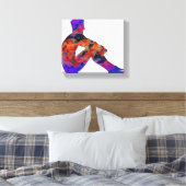 Menschensitzende gearbeitete Leinwand (Insitu (Schlafzimmer))