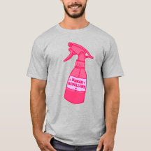 Menschensprayflasche mit frechem Humor