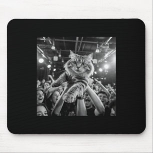 Menschentrauben-Katze Lustiges Konzert Meme Party  Mousepad